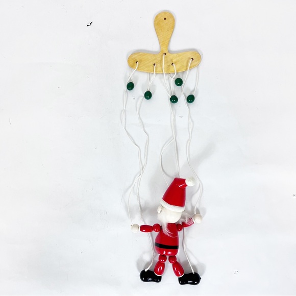 Vintage Midwest Imports Wooden Marionette Santa Claus - Picture 5 of 10
